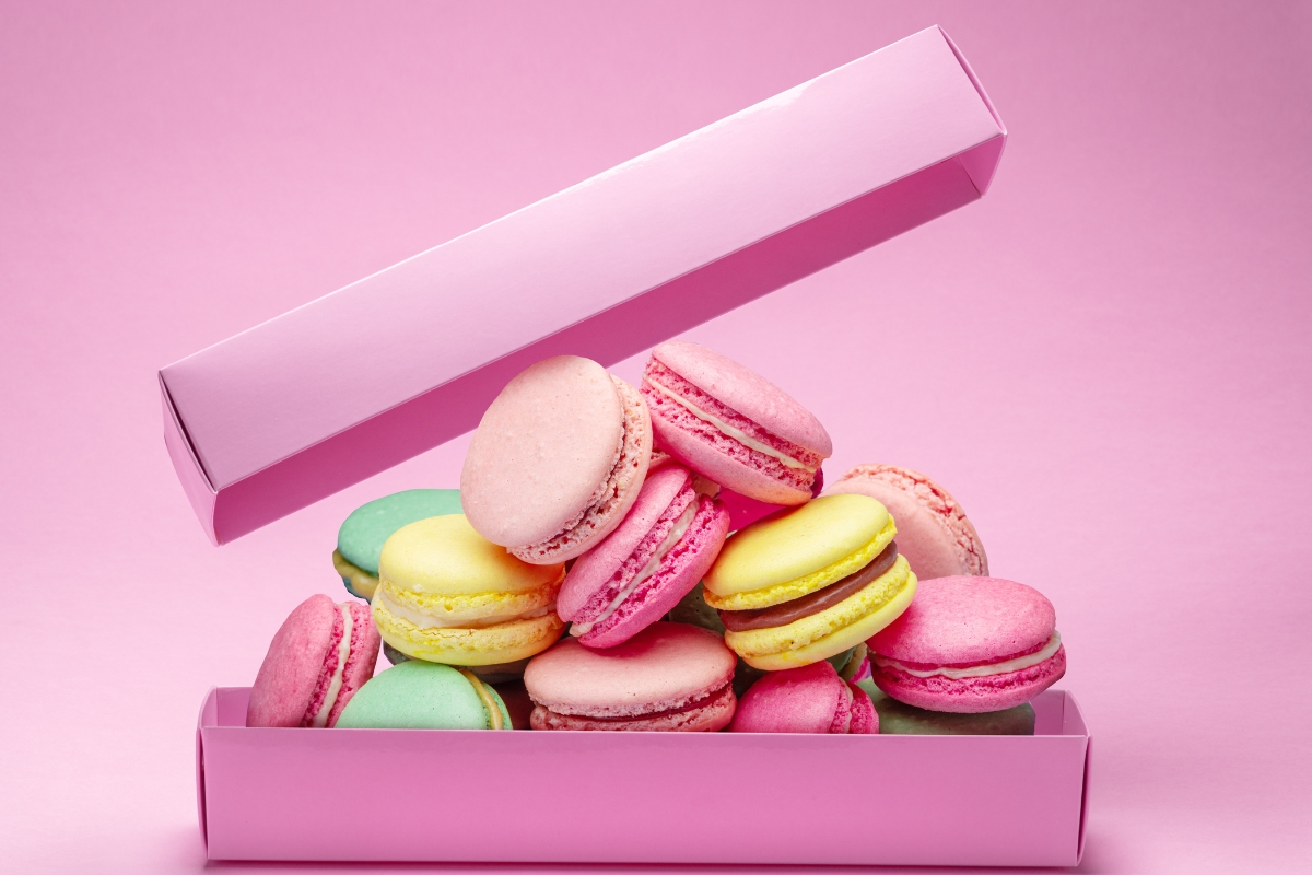 prikaz makaronska u roze kutiji